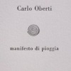 Carlo Oberti 'Manifesto di pioggia'